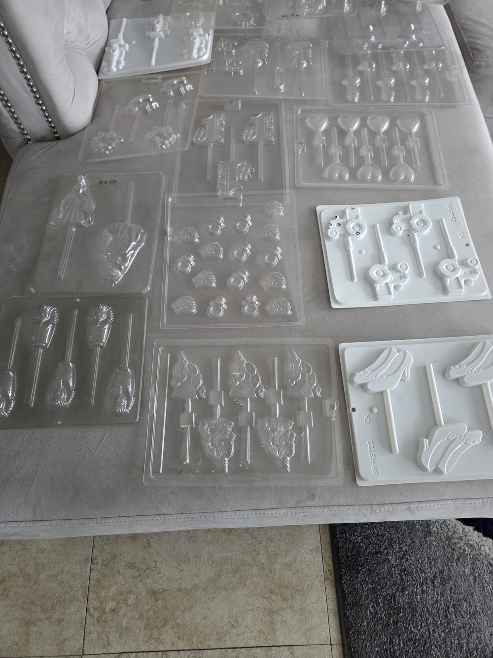 Clear Plastic Candy Mold Set - Multiple Shapes